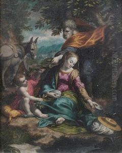 The Rest On The Flight Into Egypt by Federico Barocci