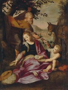The Rest On The Flight Into Egypt by Federico Barocci