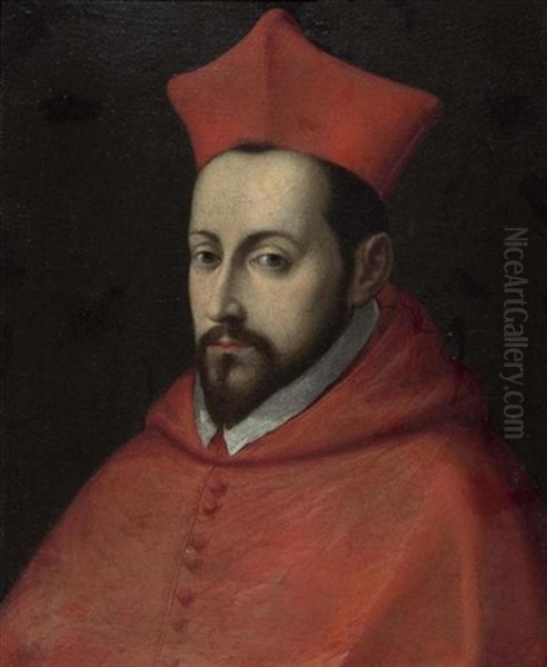 Portrait Des Kardinal Gordani Im Roten Gewand - view 1