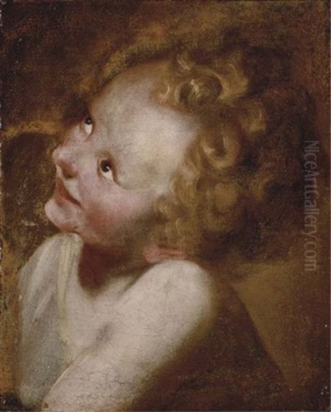 Study Of The Head Of The Christ Child - view 1
