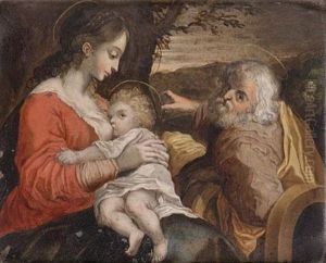 The Rest On The Flight Into Egypt by Federico Barocci