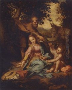The Rest On The Return From Egypt by Federico Barocci