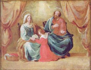 Die Unterweisung Mariens by Federico Barocci