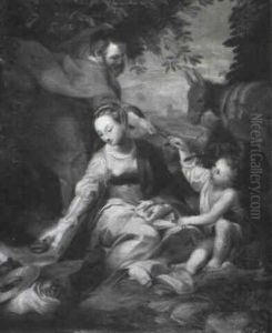 Rest On The Return From Egypt by Federico Barocci