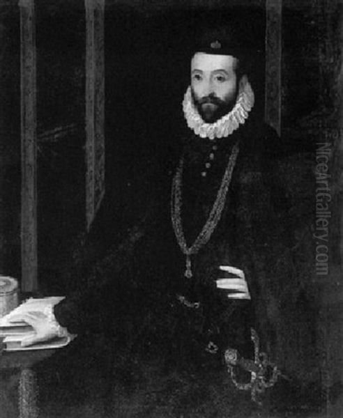 Portrait Of Francesco Maria Ii Della Rovere, Duke Of Urbino, Three Quarter Length, Wearing The Order Of The Golden... - view 1