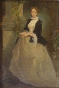 Portrait D'une Elegante by Henri Charles Antoine Baron
