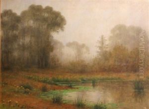 Lily Pond In The Fog by William Barr