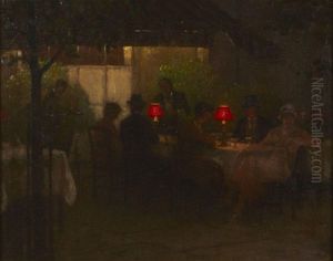 Sidewalk Cafe, Paris by William Barr