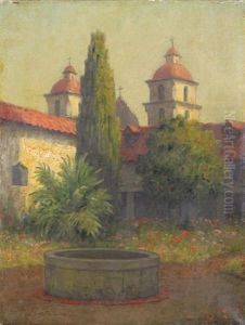 Santa Barbara Mission Courtyard