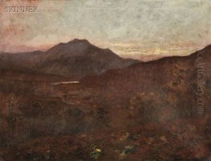 Evening In The Trossachs/ A Scottish View by William Barr