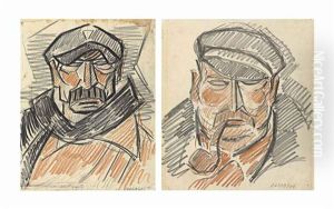 Untitled (marineros) (2 Works) by Rafael Barradas