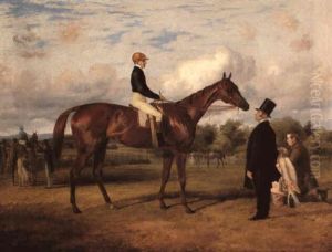 Virago With John Wells Up And With His Trainer Mr. John Day And The Stable Lad W.s. Cooper by Thomas Barratt Of Stockbridge
