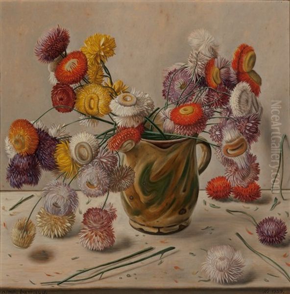 Still Life With Flowers In Ceramic Jug - view 1