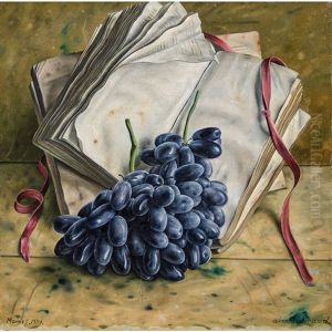 Nature Morte Aux Raisins by Aime Victor Barraud