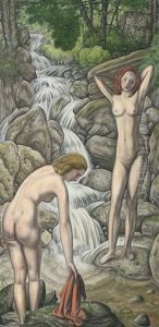 Baigneuses A La Cascade by Aime Victor Barraud