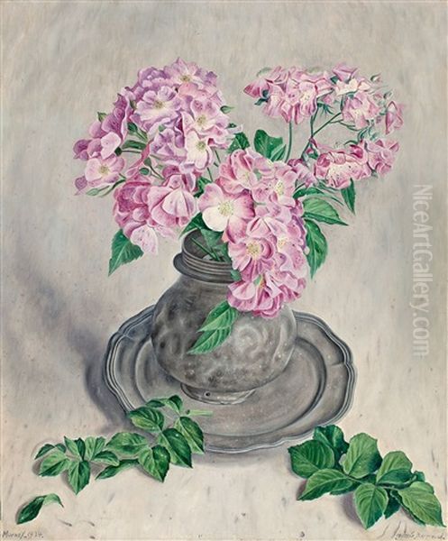 Roses Dans Un Pot D'etain - view 1