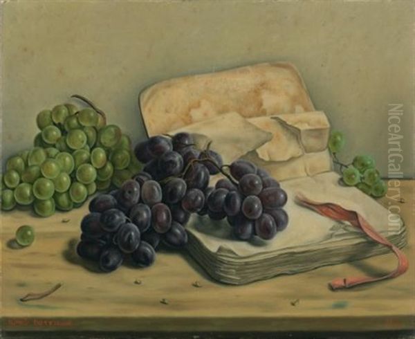 Nature Morte Aux Raisins Et Livre (still Life With Grapes And Book) - view 1
