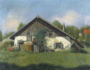 Bauernhaus Im Sonnenschein by Aime Victor Barraud