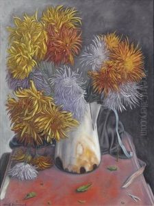 Nature Morte Aux Chrysanthemes