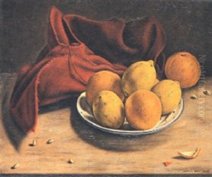 Stilleben Mit Zitronen Und Orangen by Aime Victor Barraud