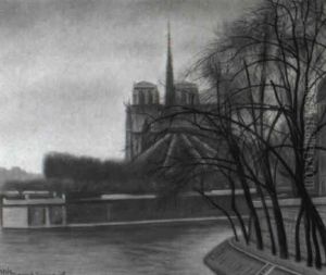 Notre-dame A Paris by Aime Victor Barraud