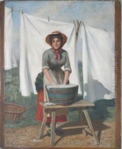 The Washerwoman by Francis Barraud