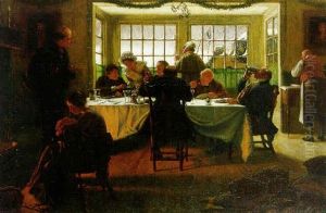 Christmas Lunch On The Road To Dingley Dell by Francis Barraud