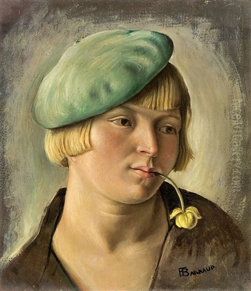 Femme Au Bonnet Vert - view 1