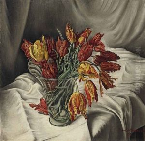 Tulipes Perroquets by Francois Emile Barraud