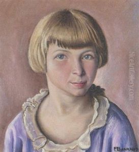 Portrat Eines Blondens Madchens