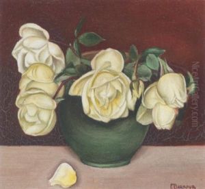 Stillleben Mit Rosen In Einer Grunen Vase Stillleben Mit Rosen In Einer Grunen Vase