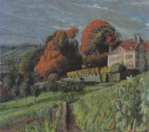 Le Chateau De Monsieur Grand-d'hauteville, Blonay by Francois Emile Barraud
