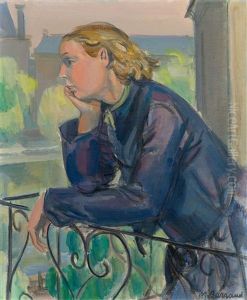 Sur Le Balcon by Maurice Barraud