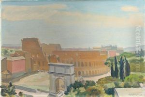 Le Colisee Vu Du Palatin (the Colosseum Seen From The Palatine Hill)