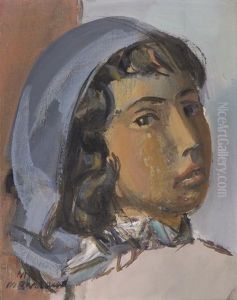 La Gitane Du Mont Juich by Maurice Barraud