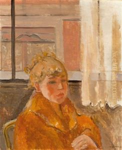 Jeune Fille A La Fenetre by Maurice Barraud