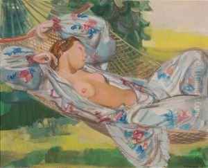 Femme Dans Le Hamac by Maurice Barraud