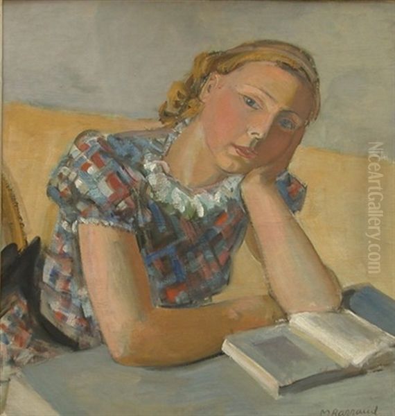 Portrait D'une Jeune Fille Avec Livre - Portrait De Mlle. Ansermet, La Future Epouse De Maurice Barraud - view 1