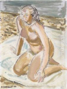 Jeune Femme Sur Une Plage