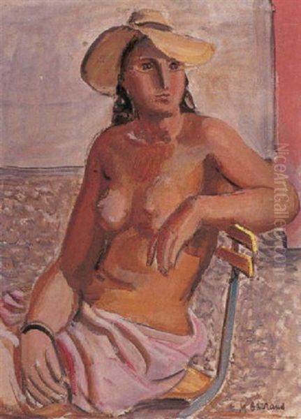Jeune Femme Au Jardin - view 1