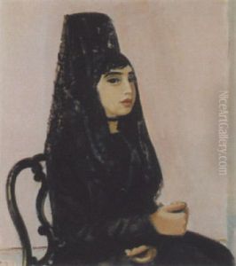 Espagnole A La Mantille by Maurice Barraud