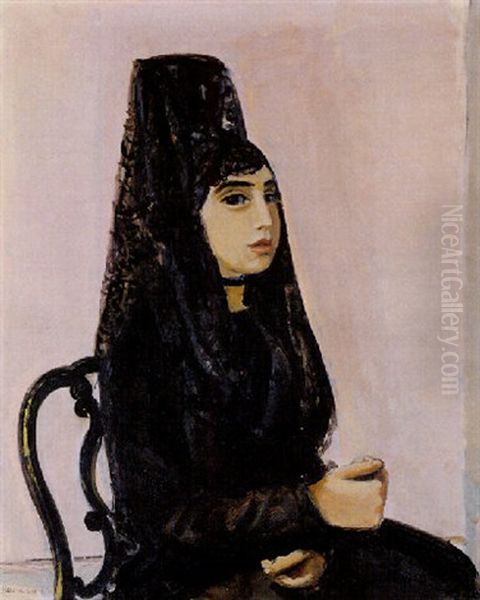 Espagnole A La Mantille Noire - view 1