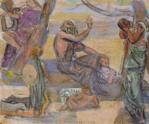 Mythologische Szene by Maurice Barraud