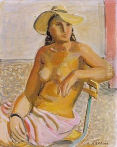 Figure Au Jardin by Maurice Barraud