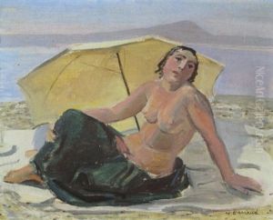 Femme Sous L'ombrelle