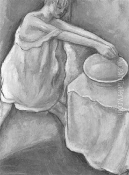 Sich Waschendes Madchen - view 1