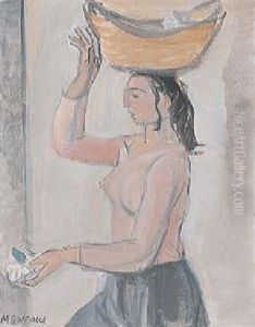 Marchande De Fleurs by Maurice Barraud