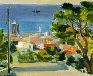 Les Toits De Cassis by Maurice Barraud