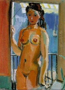 Femme A La Fenetre by Maurice Barraud