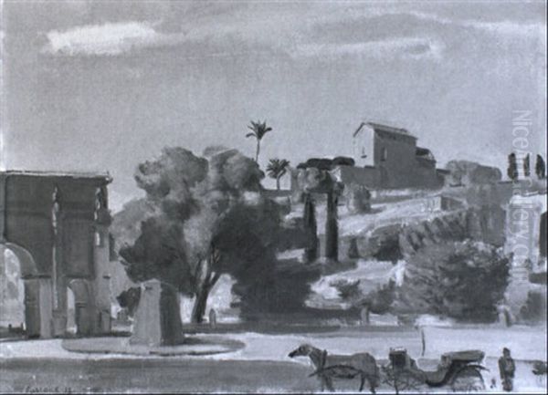 L'arc De Constantin A Rome - view 1